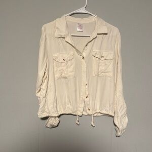 Cream button down
